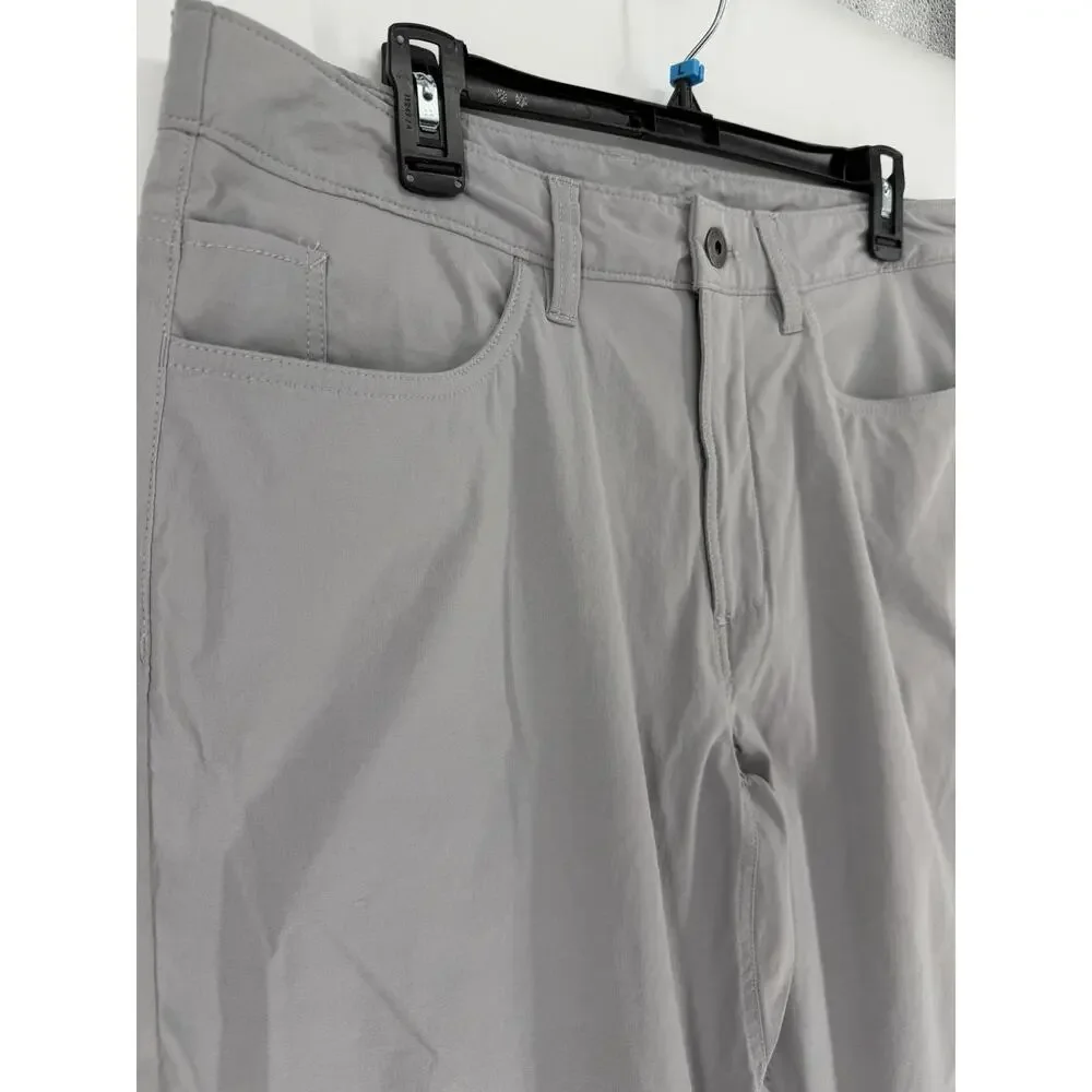 THE NORTH FACE Hiking Pants Light Gray Men’s 34x30 Pockets Snap Casual Outdoors - Picture 3 of 9